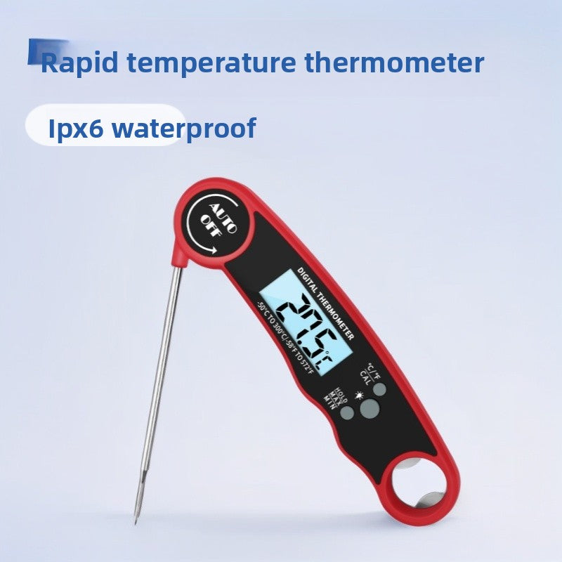 Folding Digital Food Thermometer with High Precision Probe